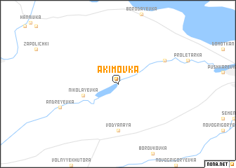 map of Akimovka