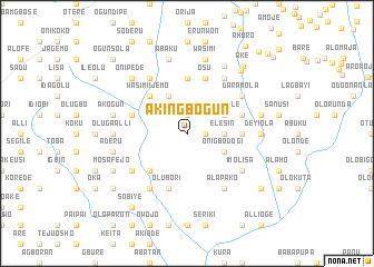 map of Akingbogun