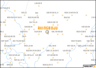 map of Akingboju