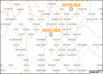 map of Akinlade