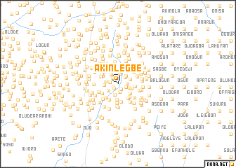 map of Akinlegbe