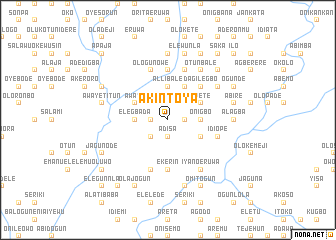 map of Akintoya