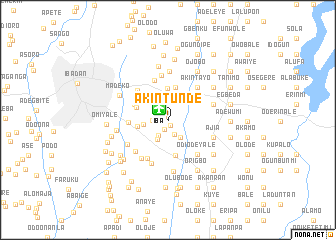 map of Akintunde