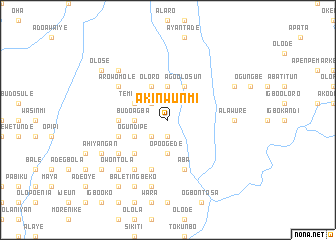 map of Akinwunmi