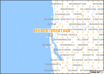 map of Akkarayankotuwa