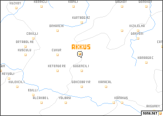 map of Akkuş