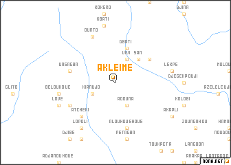 map of Akleimé