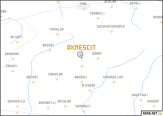 map of Akmescit