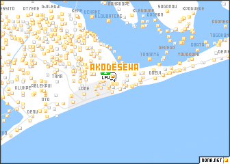 map of Akodéséwa