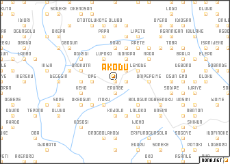 map of Akodu