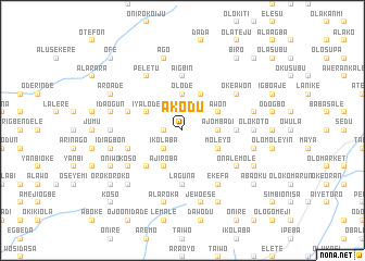 map of Akodu