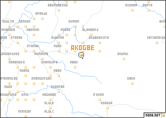map of Akogbe