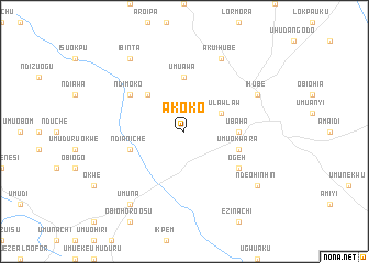 map of Akoko