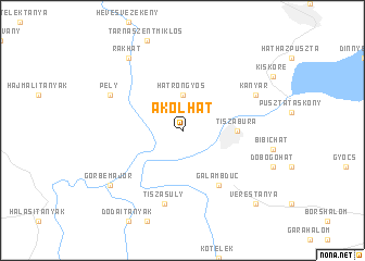 map of Akolhát