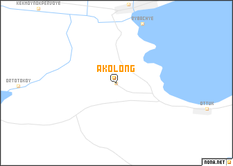 map of Ak-Ölöng