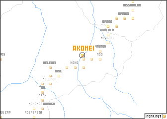 map of Akome I