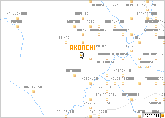 map of Akonchi