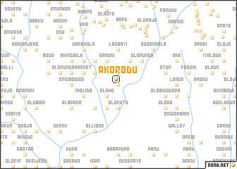 map of Akorodu