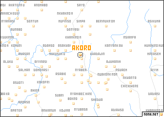 map of Akoro