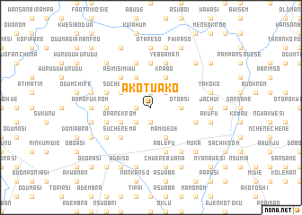 map of Akotuako