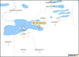 map of Akouaoui