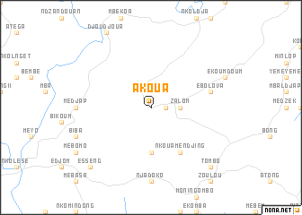 map of Akoua