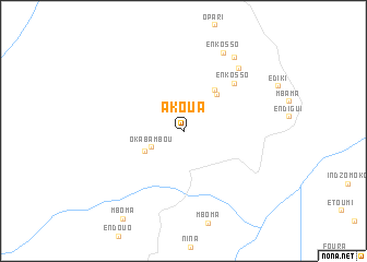 map of Akoua