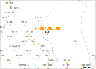 map of Akoumokoumo