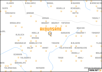 map of Akounsane