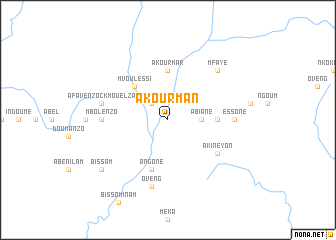 map of Akourman