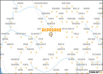 map of Akpadaho