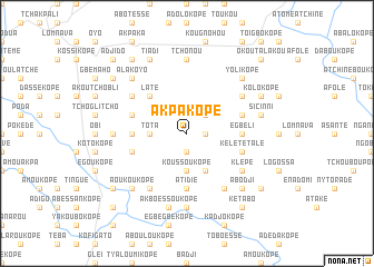 map of Akpakopé