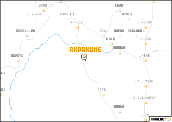 map of Akpakume