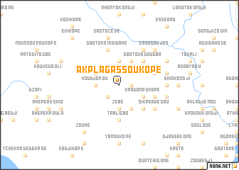 map of Akplagassoukopé