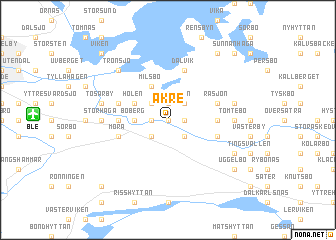 map of Åkre