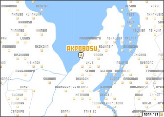 map of Akrobosu