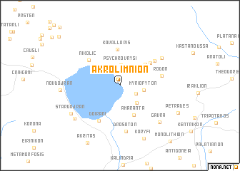 map of Akrolímnion