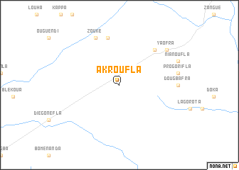 map of Akroufla