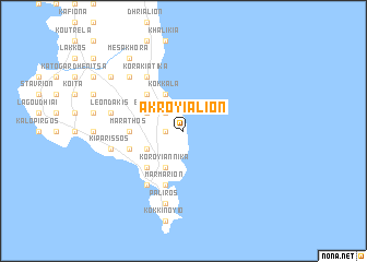 map of Akroyiálion