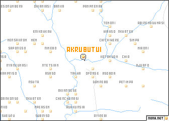 map of Akrubutui