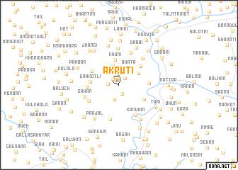 map of Akruti