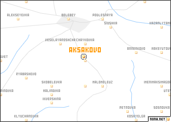 map of Aksakovo