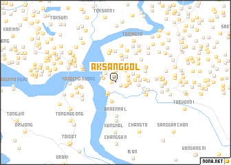 map of Aksang-gol