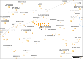 map of Aksenovo