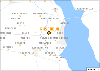 map of Aksënovo