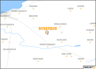 map of Aksenovo