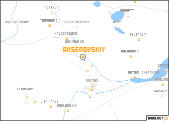 map of Aksënovskiy