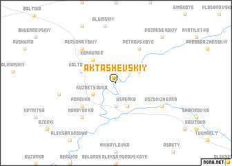 map of Aktashevskiy