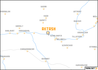 map of Aktash