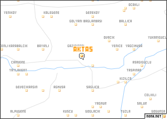 map of Aktaş